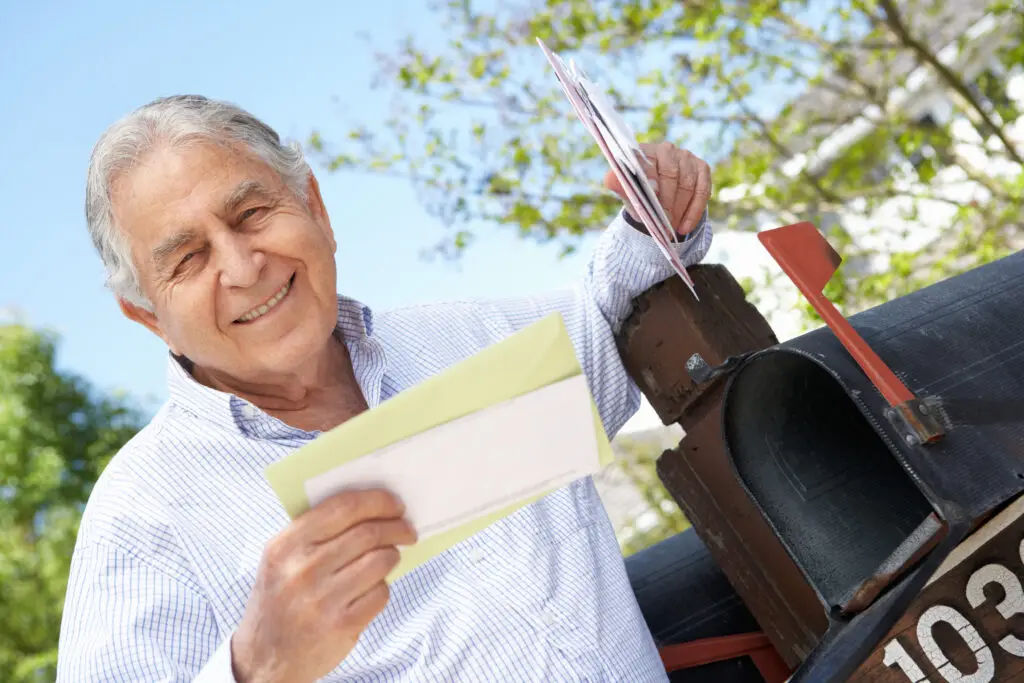 Man getting the mail
