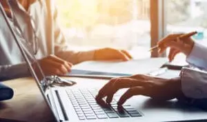 Doctors working on marketing stategies